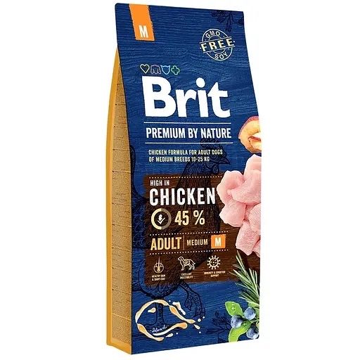Brit Premium M 15 кг — корм для середніх порід